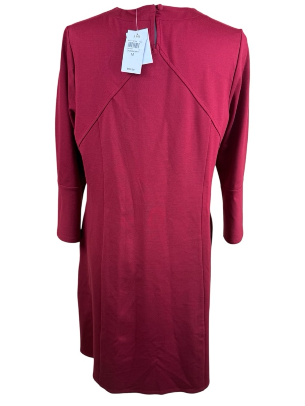J Jill Ponte Shift Dress Red Medium NWT - Picture 3 of 6